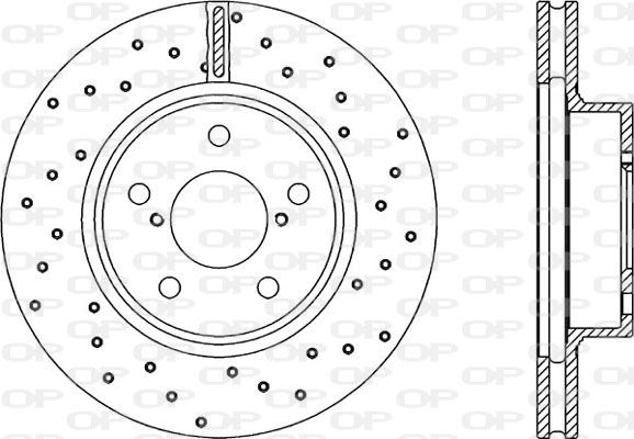 OPEN PARTS Тормозной диск BDRS1491.25